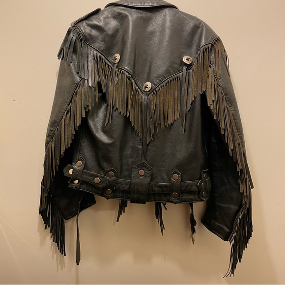 Leather Open Road Biker Jacket - Picture 11 of 12